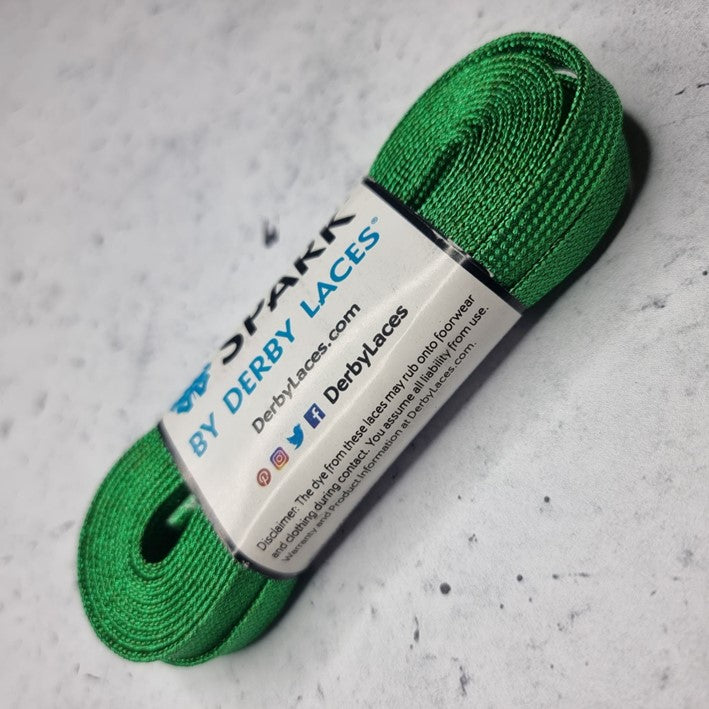 green glitter shoe laces 