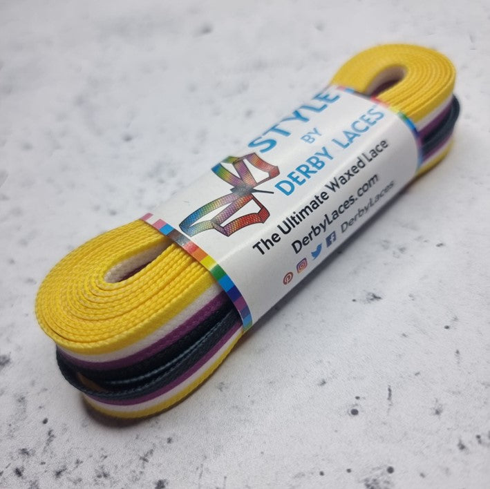 Derby Laces Style Pride Laces 96" (244cm) - Lucky Skates