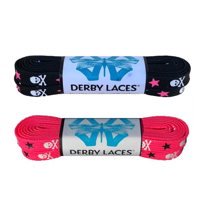 Derby Laces Skull Laces 72" (183cm) - Lucky Skates