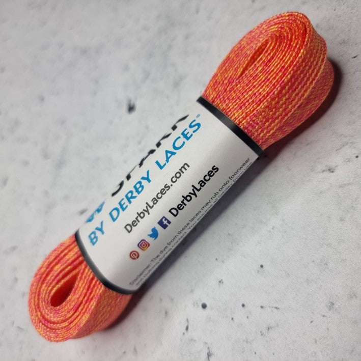 orange glitter laces 