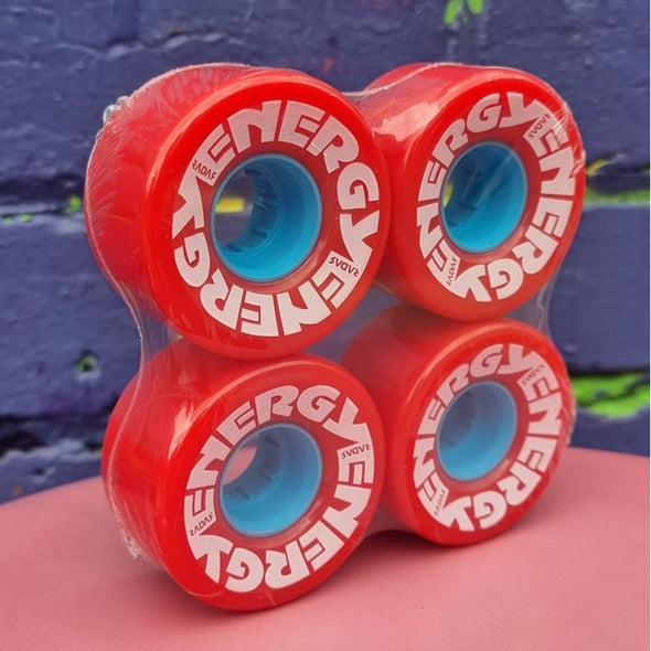 red energy outdoor 78a roller skate wheels 4 pack 