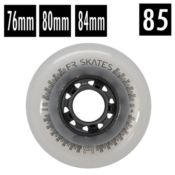 clear outdoor 85a FR skates inline wheels