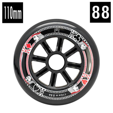 110mm black inline wheel 88a