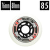 white 66mm and 80mm 85a inline wheels 