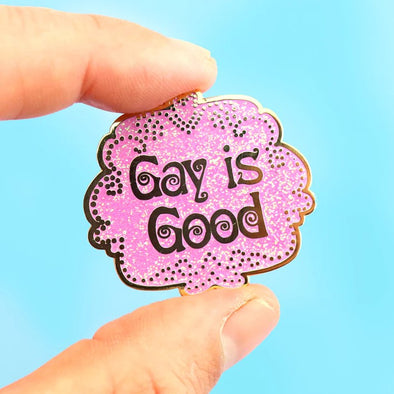 gay is good pink pin