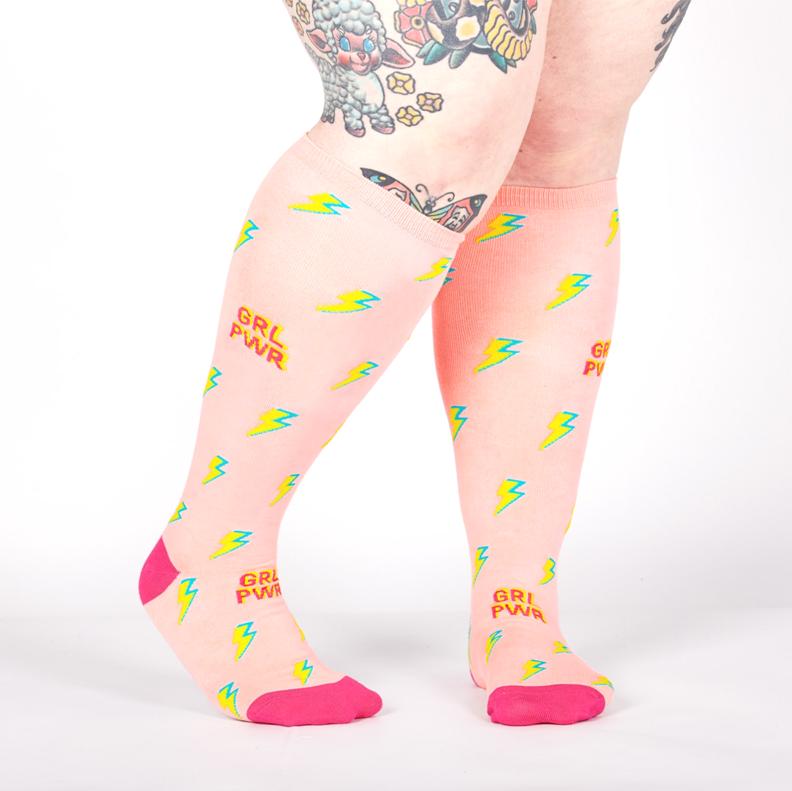 Girl Power Stretch-It Knee High Socks