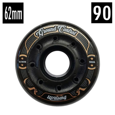 ground control black  62mm 90a inline wheels 