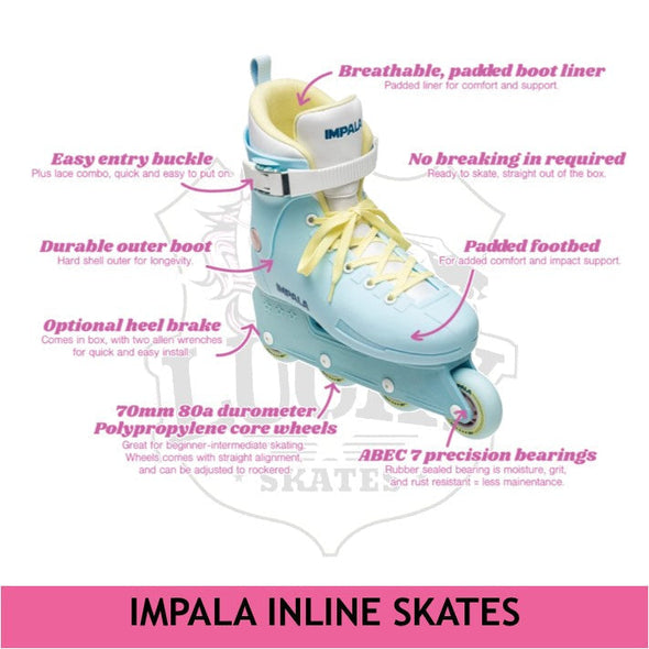 Impala Lightspeed Teal Dreams Inline Skates *Last Pairs* EU 43
