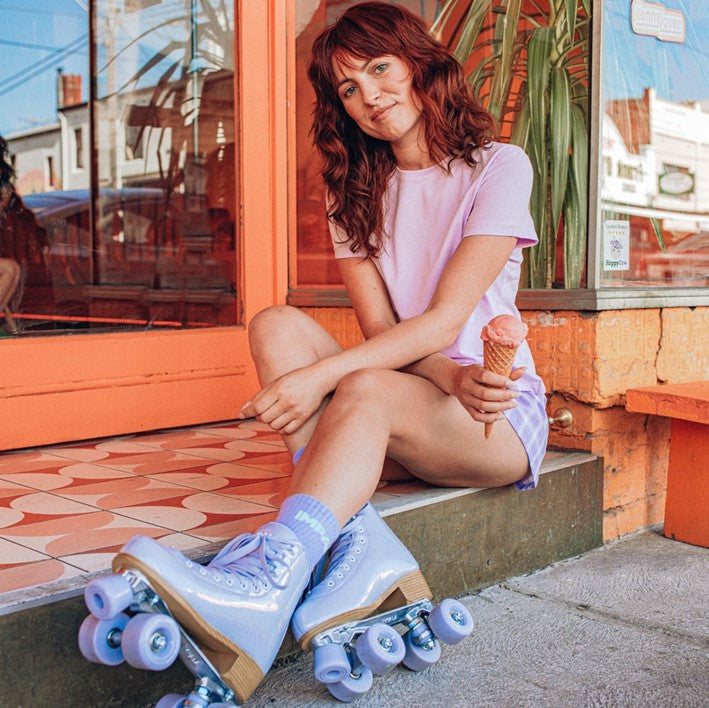 Lilac Glitter Impala Roller Skates  - Lucky Skates