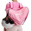pink rollersakte love heart skate bag 