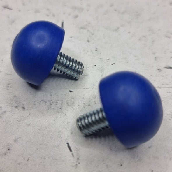 blue screw in dance jam plug for bolt on toe stops