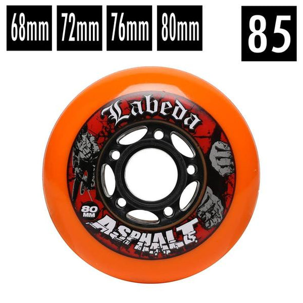 labeda asphalt orange 85a outdoor hockey wheel