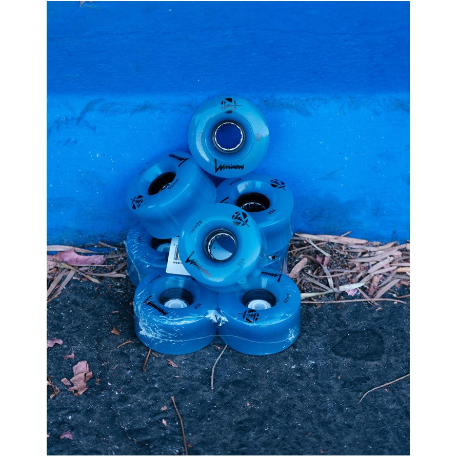 blue glow in the dark rollerskate wheels