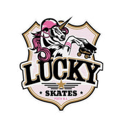 Lucky Skates White Bumper Sticker - Lucky Skates