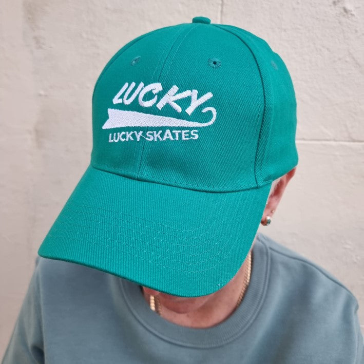 Lucky Skates Flag Teal Dad Hat - Lucky Skates