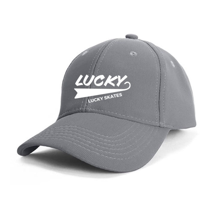 Lucky Skates Flag Grey Dad Hat - Lucky Skates