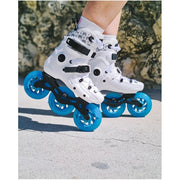 light up blue inline wheels