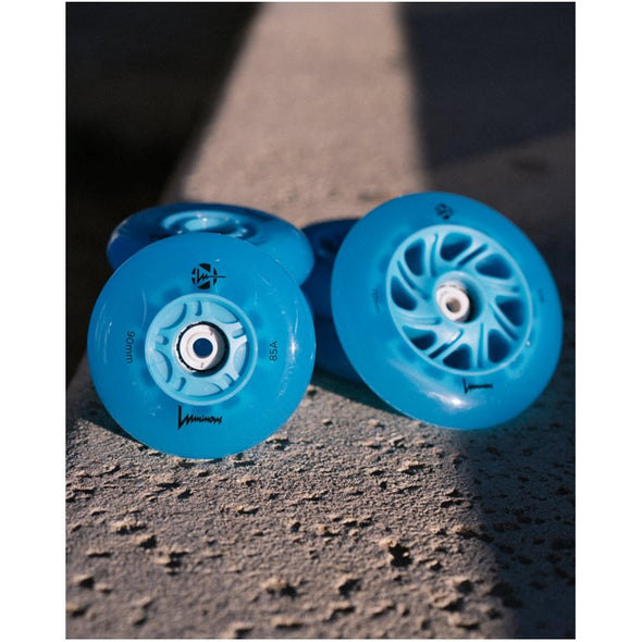 blue light up LED wheels 