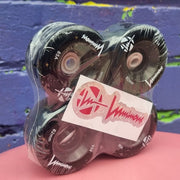 black glitter light up led rollerskate wheels 