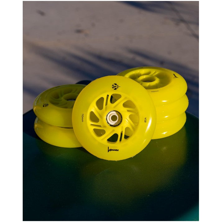 110mm yellow light up wheel 