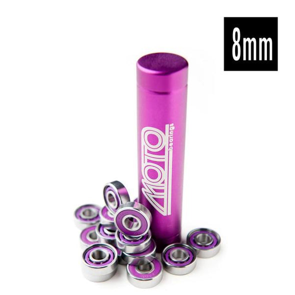 8mm skate bearings purple shields 