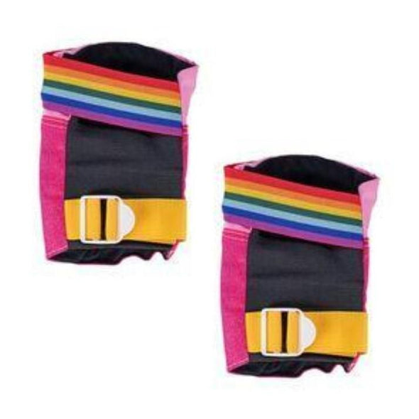 rainbow pink knee pads 