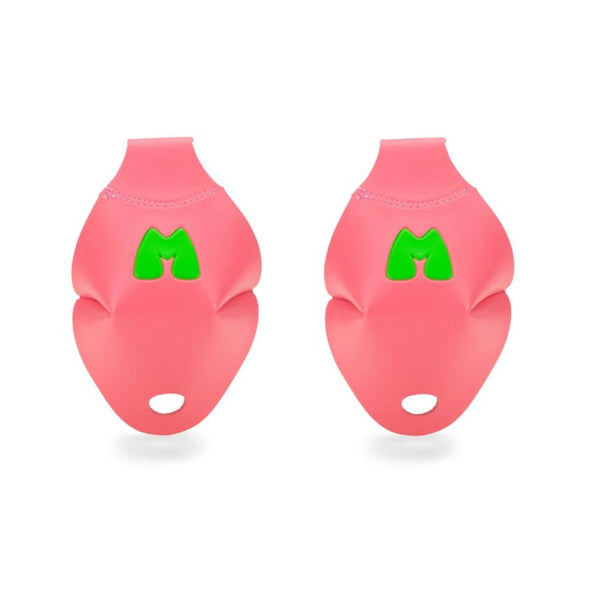 PEACH AND GREEN ROLLERSKATE TOE GUARDS 