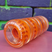 clear orange 65mm outdoor roller skate wheels 