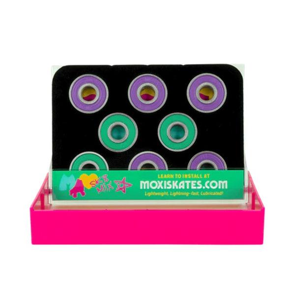 moxi mixtape coloured 8mm bearing 16 pack in cassette tape