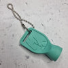 teal roller skate wheel tool with keychain 