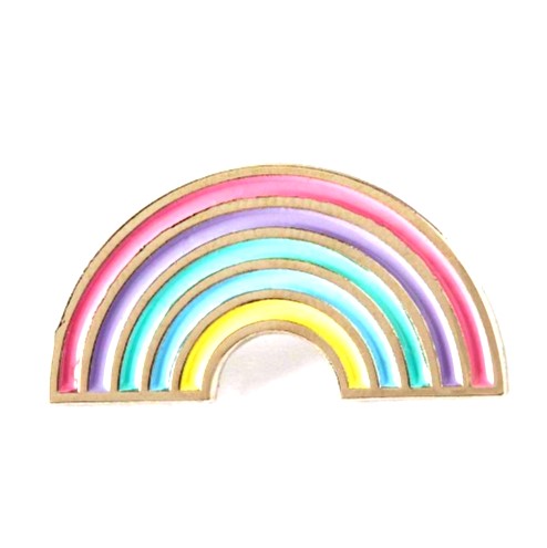 Pastel Rainbow Pin - Lucky Skates