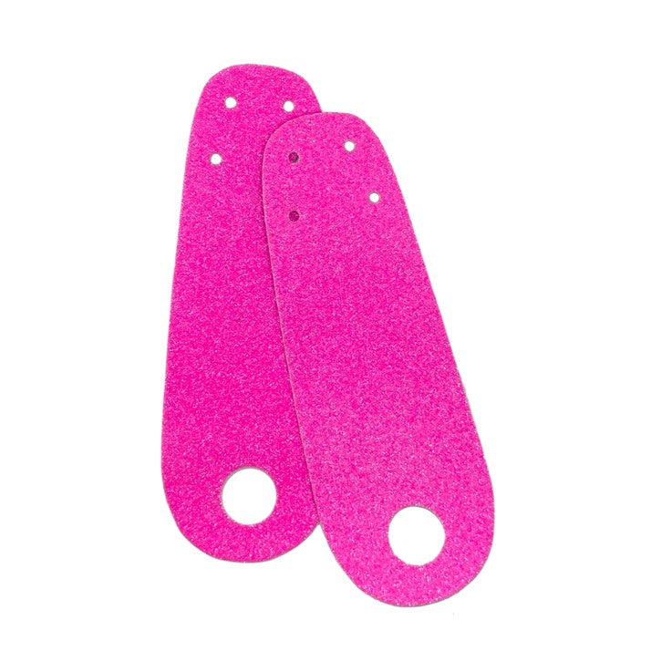 hot pink glitter roller skate strip style toe guards