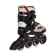 red white black recreational playlife inline skates 