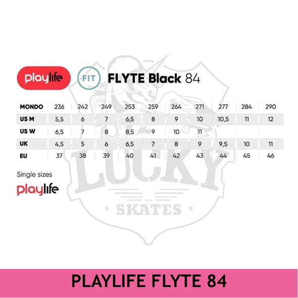 PlayLife Flyte Black Red 84 Inline Skates