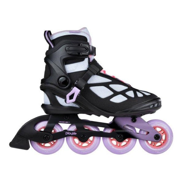 womens inline recreational inline rolllerblades purple lavender white 