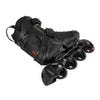 black inline rollerblades 80mm fitness skates back brake 