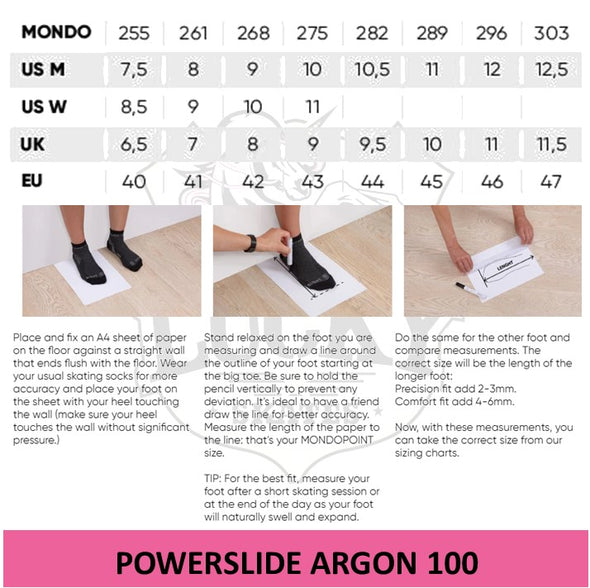 Powerslide Phuzion Argon Black 100 Inline Skates