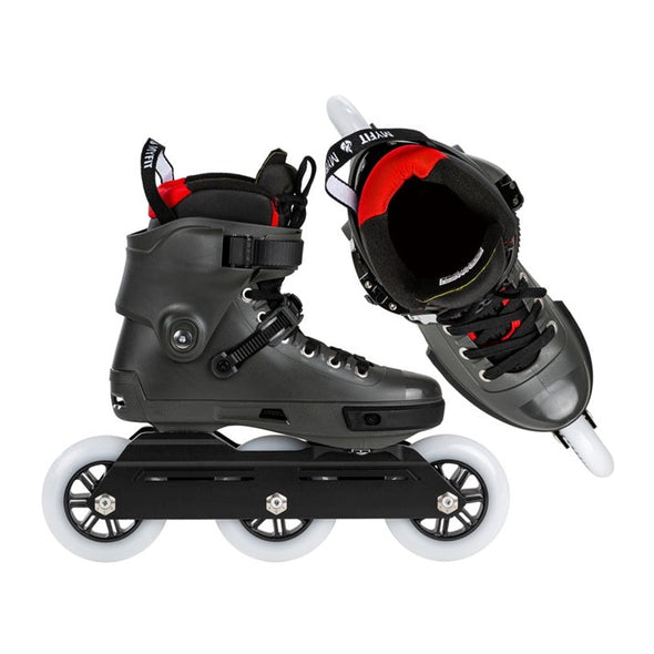 dark grey black red tri skate 110mm inline skates powerslide next 
