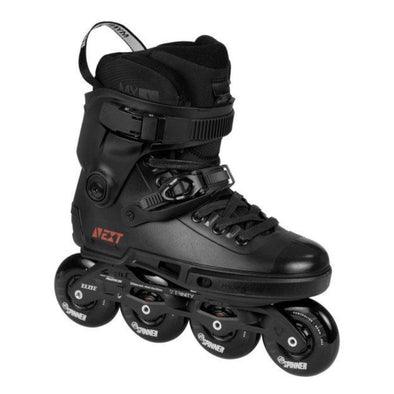 black skate 180mm inline skates powerslide next black 80mm spinner wheels 