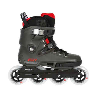 dark grey black red tri skate 90mm inline skates powerslide next 