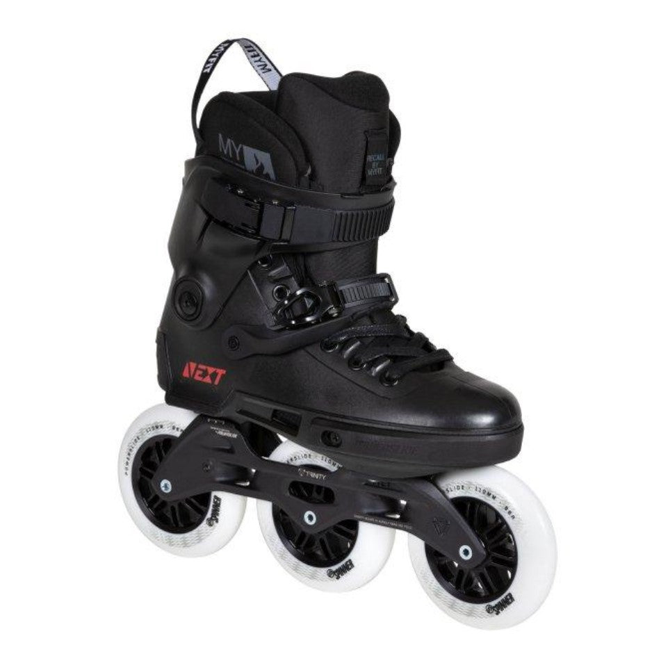 Powerslide Next Core Black 110 Inline Tri Skates - Lucky Skates