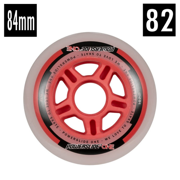 Powerslide One Inline Wheel 82A 84mm - 4 Pack