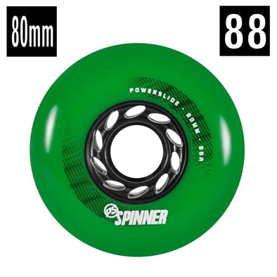 green inline wheels powerslide spinner 88a 80mm