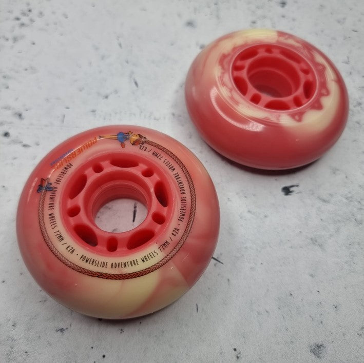 Powerslide Adventure Pink Inline Wheel 82A Lucky Skates Lucky