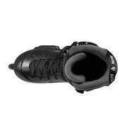 black urban inline skates with black liner 