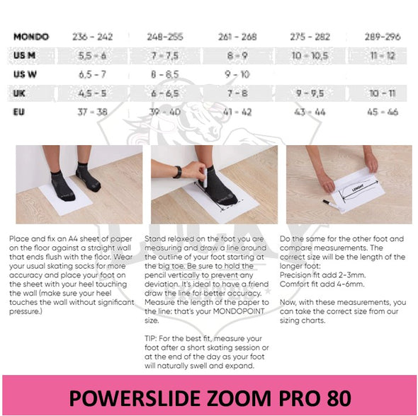 Powerslide Zoom Pro Black 80 Inline Skates