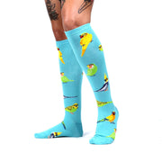 Pretty Birds Knee High Socks - Lucky Skates