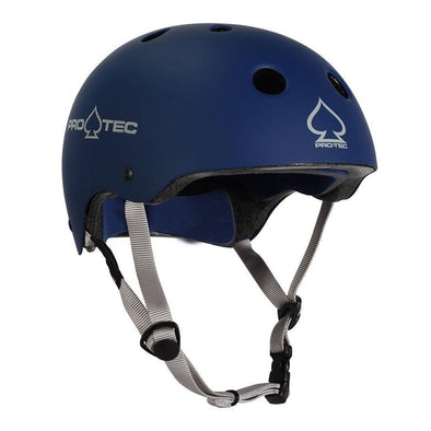 navy blue matt skate helmet 