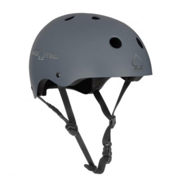 matt grey bike skate helmet 