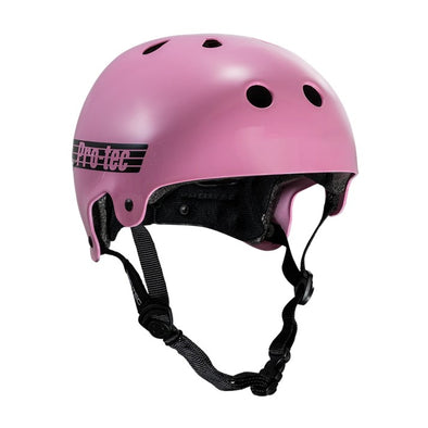 gloss pink certified protec helmet 